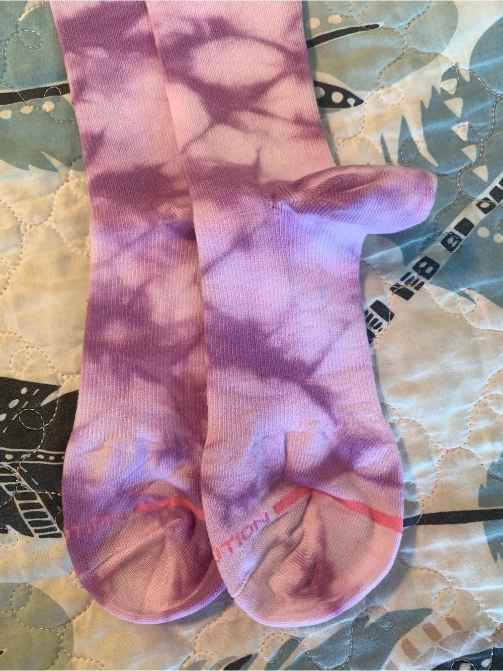 NWOT Tie-Dye Purple Compression Socks